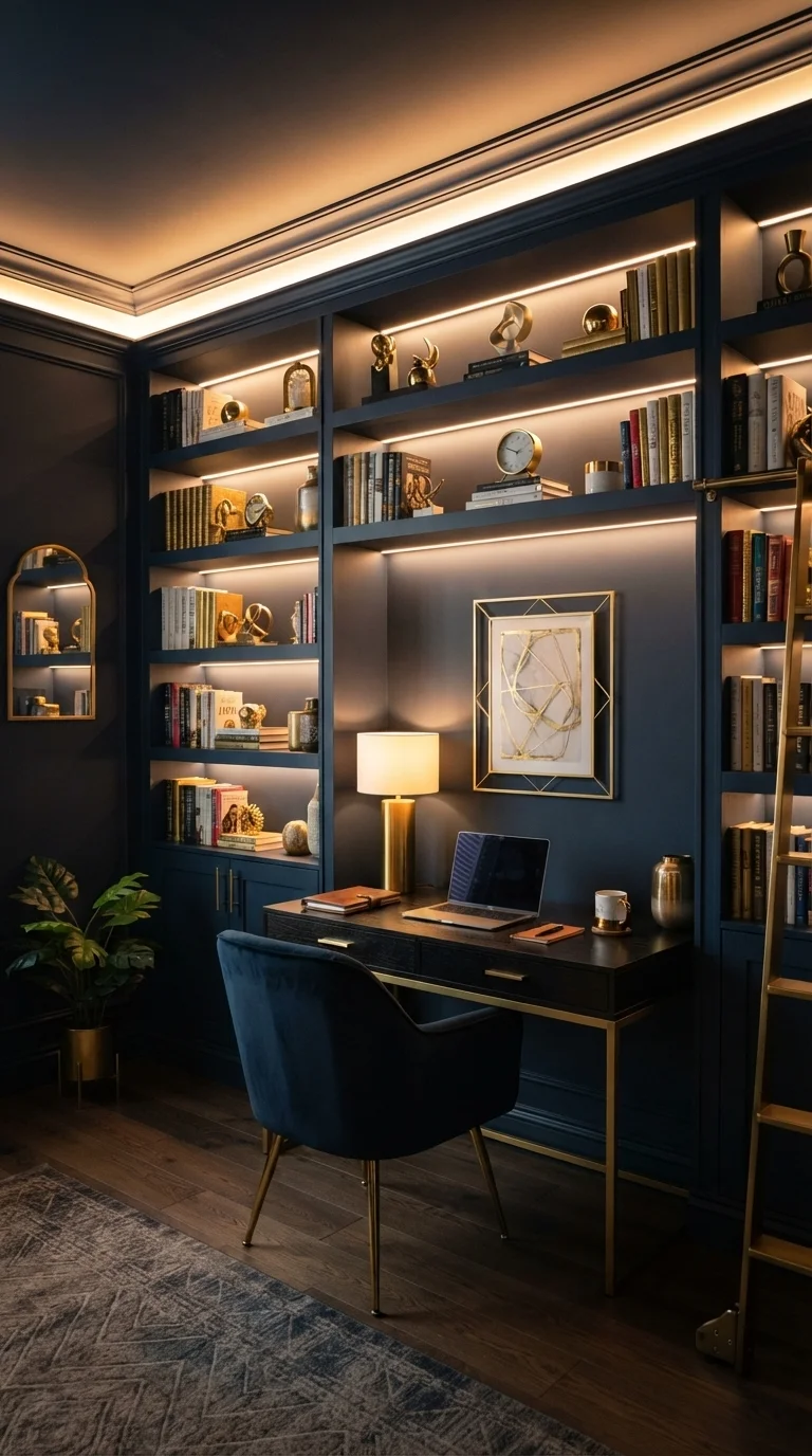 3. Minimalist Architectural Outline Lighting