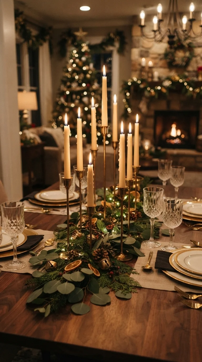 3. Minimalist Brass and Gold Accent Lighting