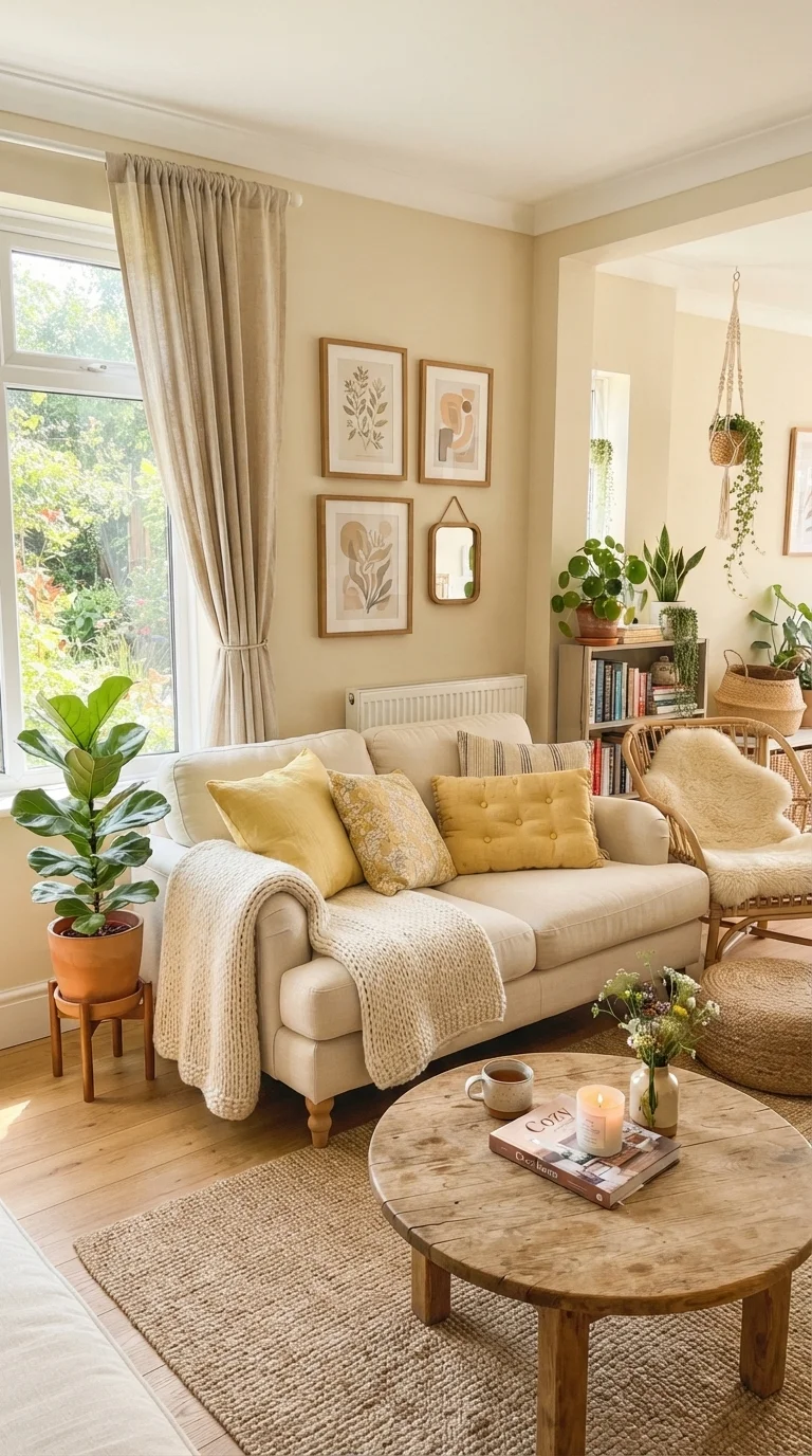 4. Creamy Oat and Butter Yellow Tones