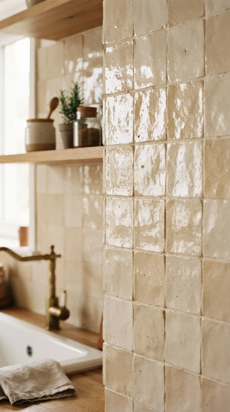 12 Luxury Kitchen Design 2026 Modern Interiors 4. Hand-Crafted Zellige Tile Backsplashes