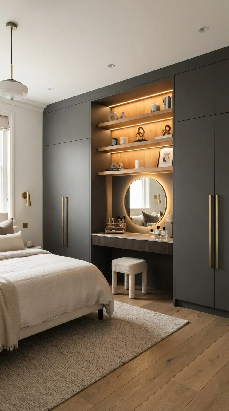 4. Integrated Smart Storage Walls