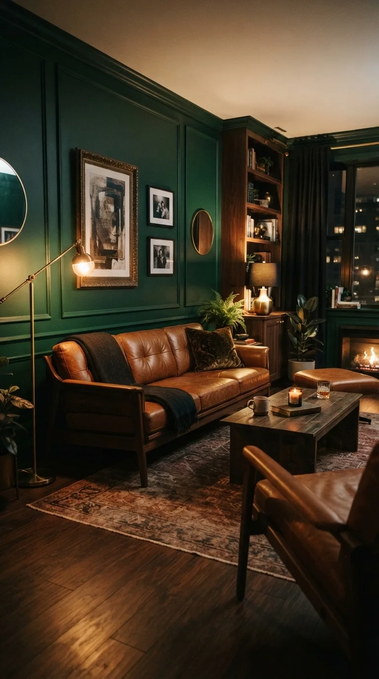 4. Walnut Frames for Darker Moody Interiors
