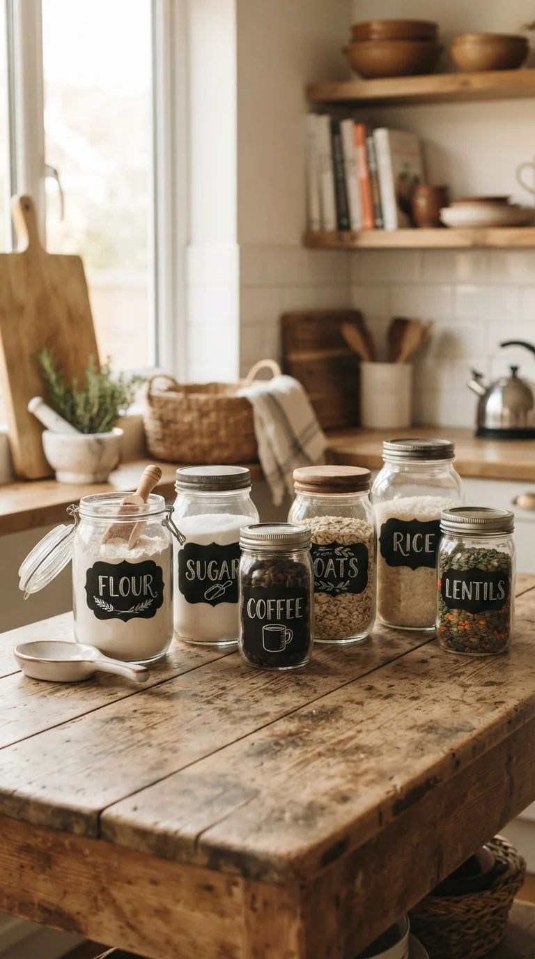 5. Chalkboard Paint Labels for a Personal Touch