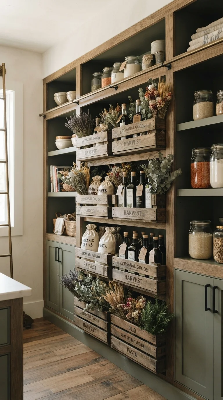 5. Floor-to-Ceiling Built-in Crates