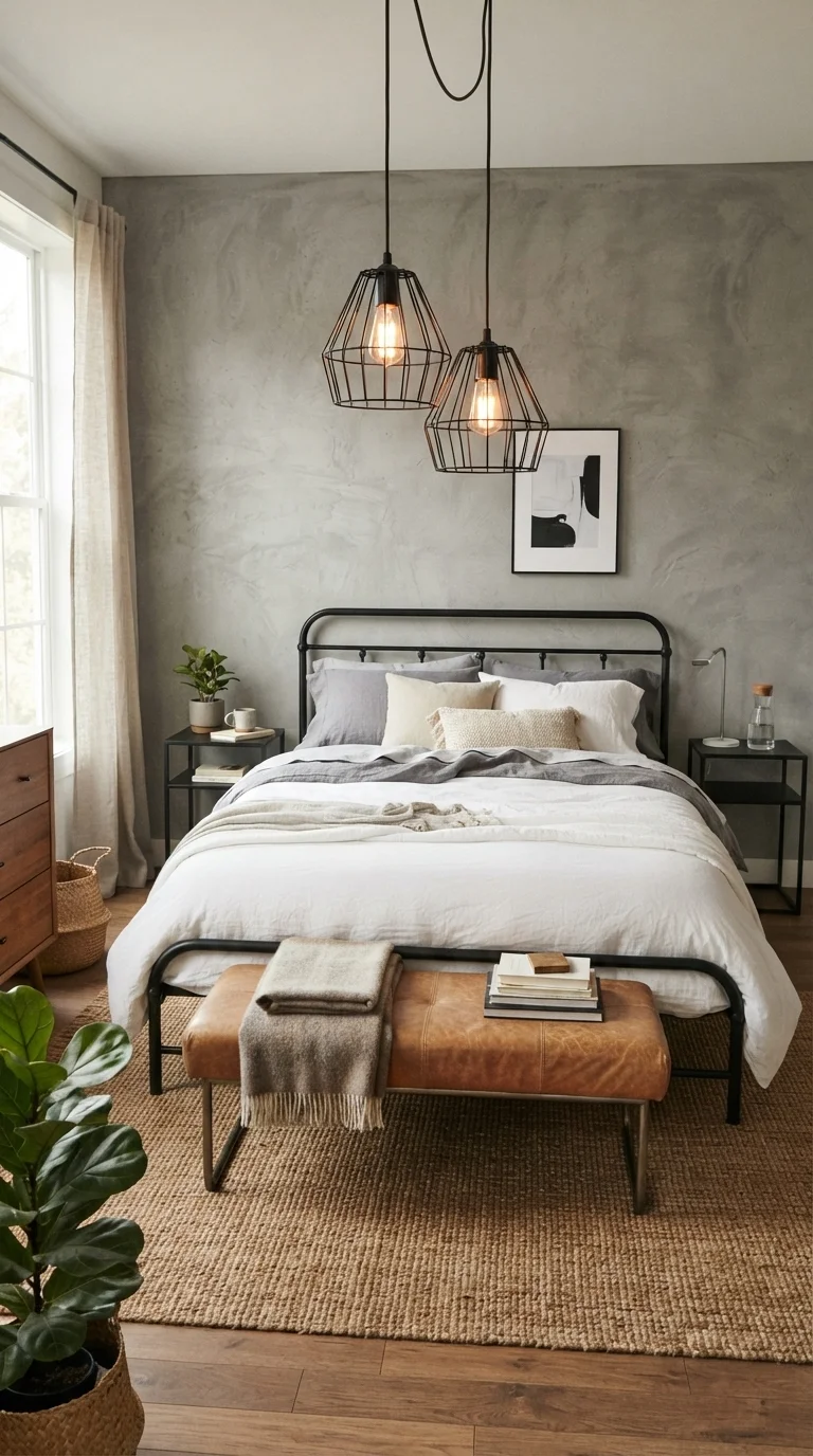 5. Industrial Gray with Exposed Elements