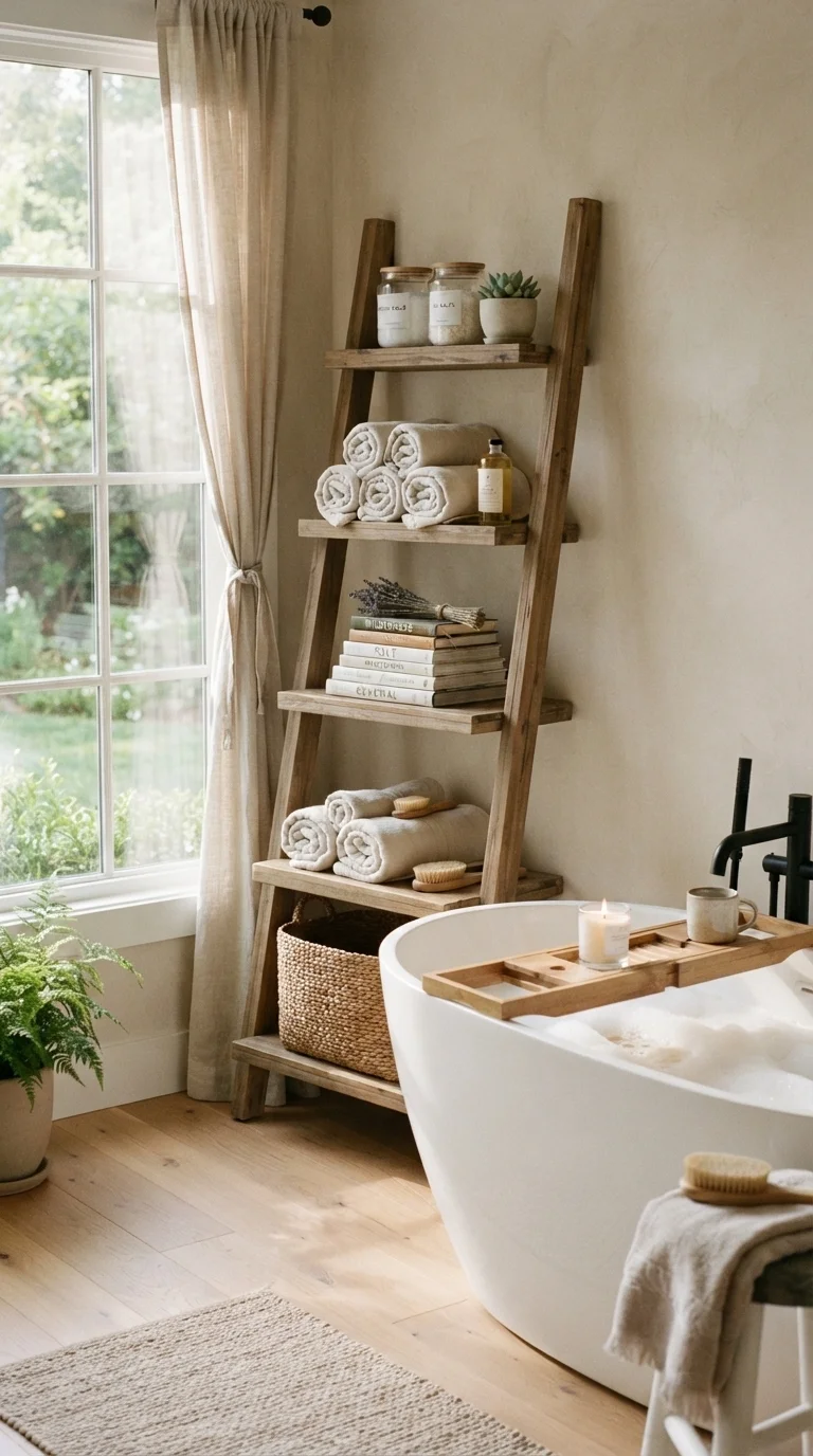 5. Integrated Ladder Shelving Units