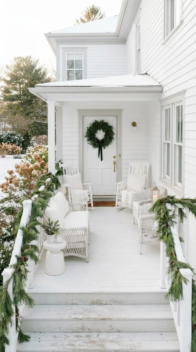 5. Monochromatic White and Pine Palette