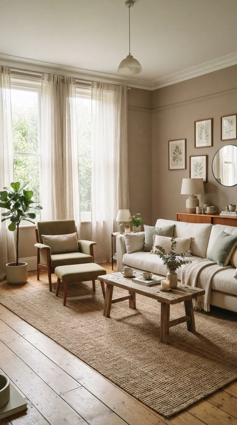 11 Farmhouse Living Room Ideas 2026: Cozy & Modern 5. Soft Earthy Color Palettes