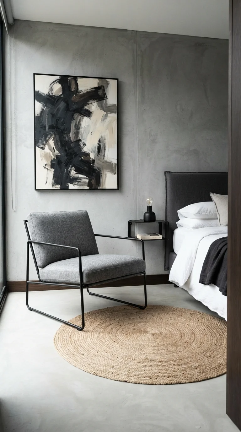 5. The Minimalist Metal Frame Slipper Chair