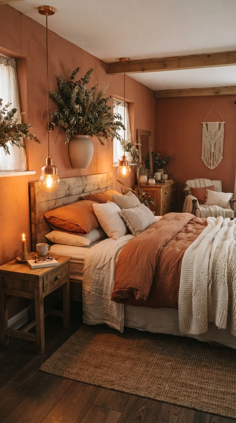 5. Warm Copper and Terracotta Glow