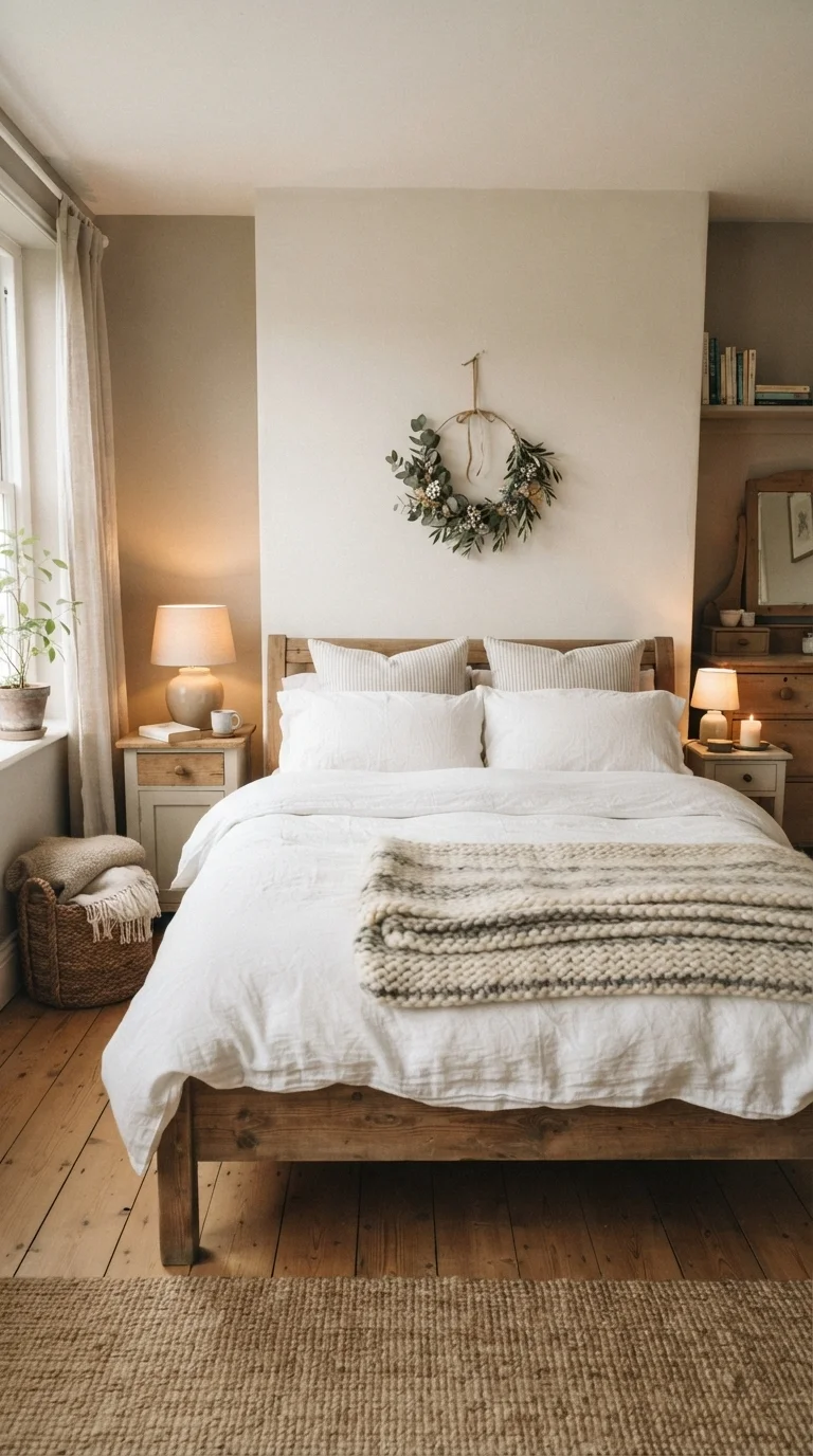 6. Bedside Holiday Comfort and Linens