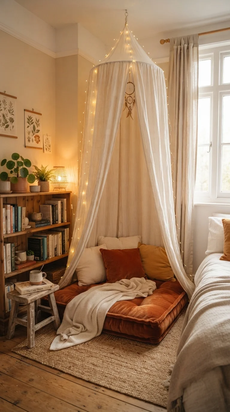 6. Cozy Reading Nook with Canopy