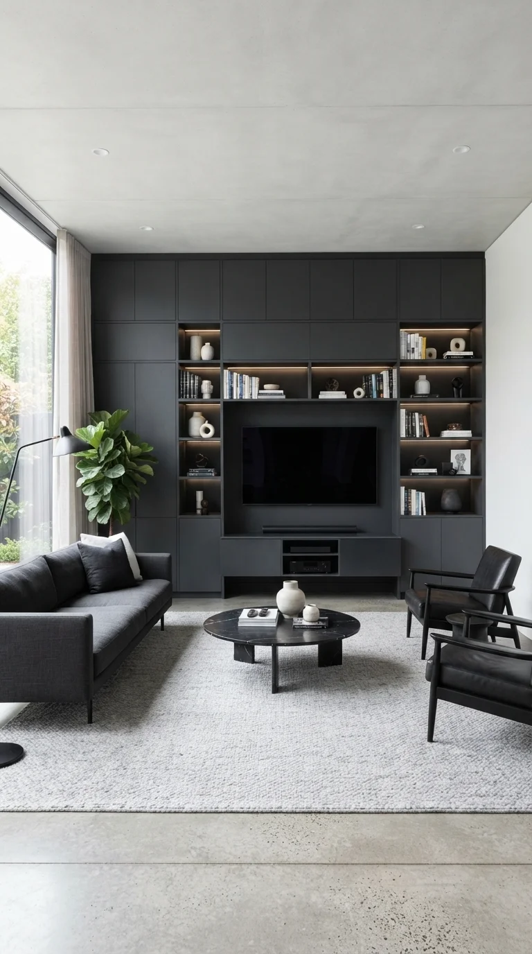 10 Classy Living Room Ideas 2026 Luxe Interior Design 6. Integrated Smart Storage Solutions