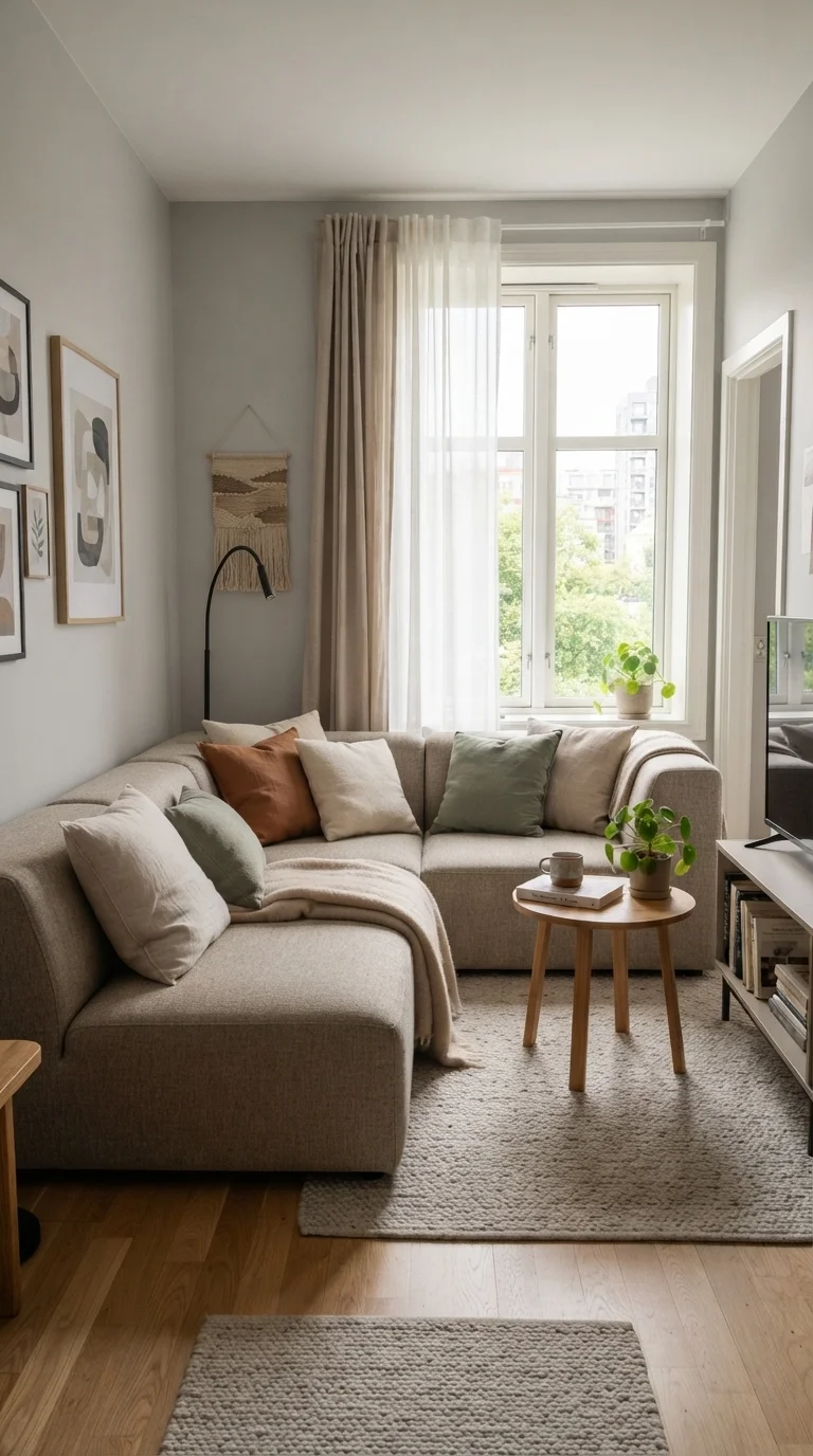 10 Apartment Living Room Ideas 2026: Cozy & Stylish 6. Modular Seating for Flexible Living