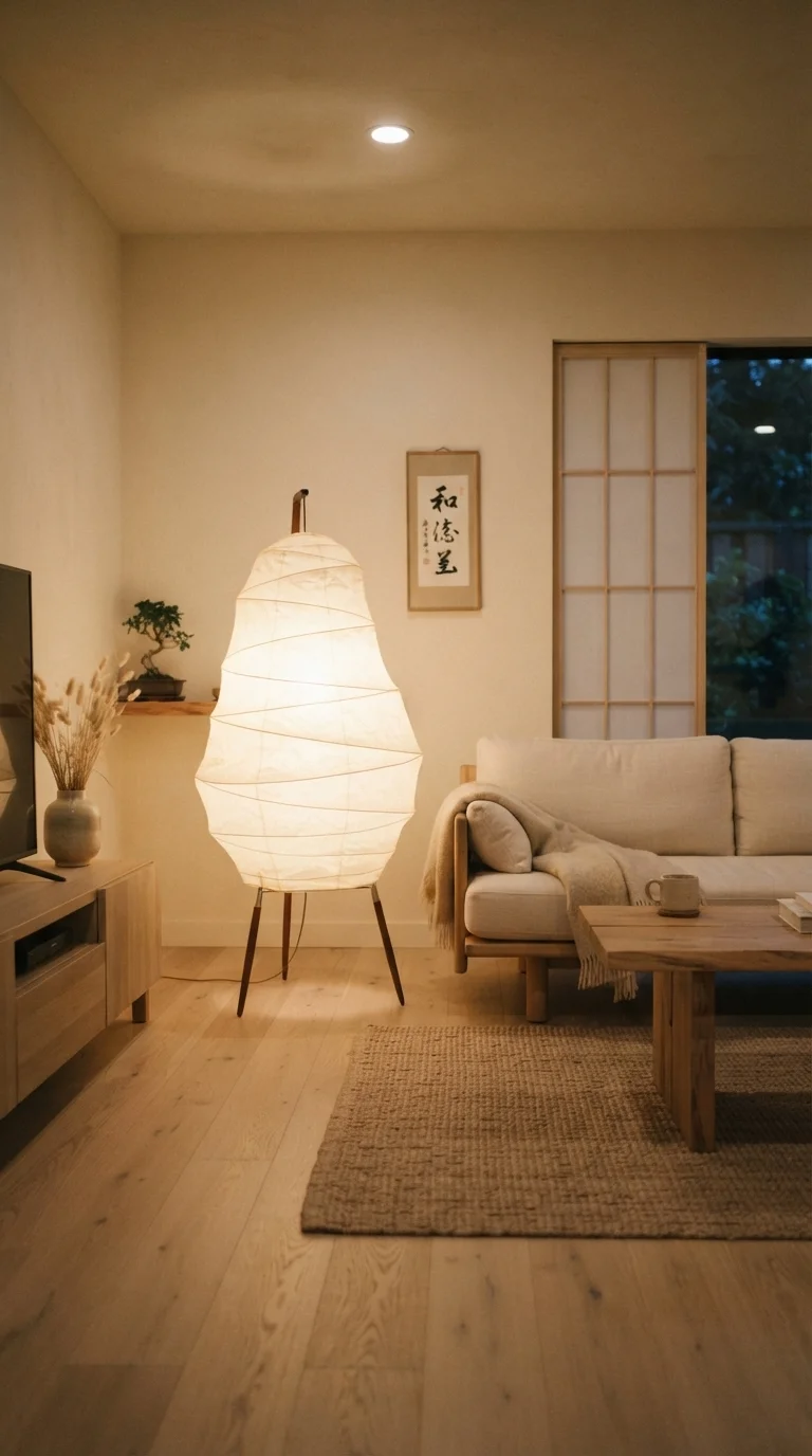 6. Paper Lantern Floor Lamps for Soft Diffusion