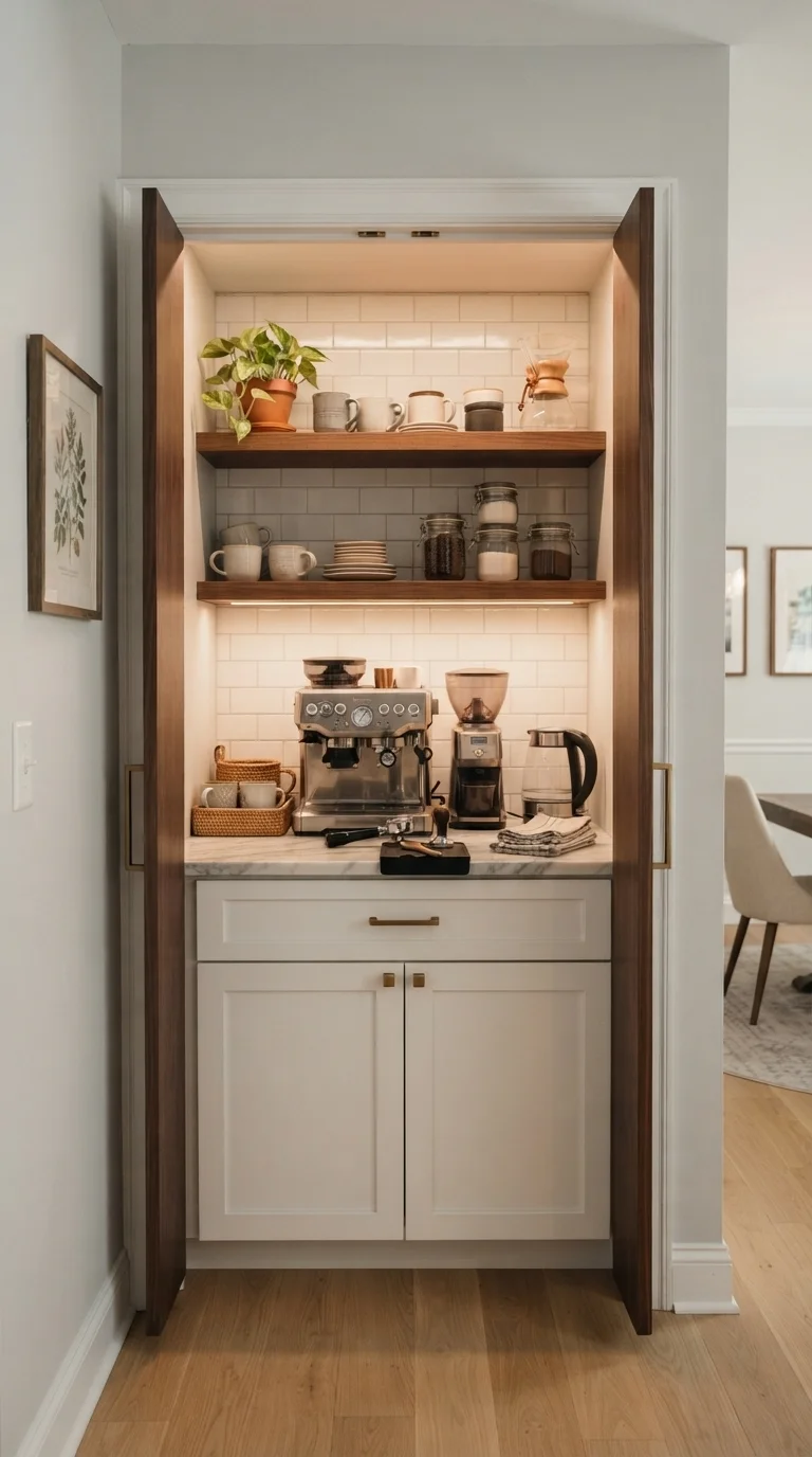 6. Pocket Doors and Hidden Prep Zones
