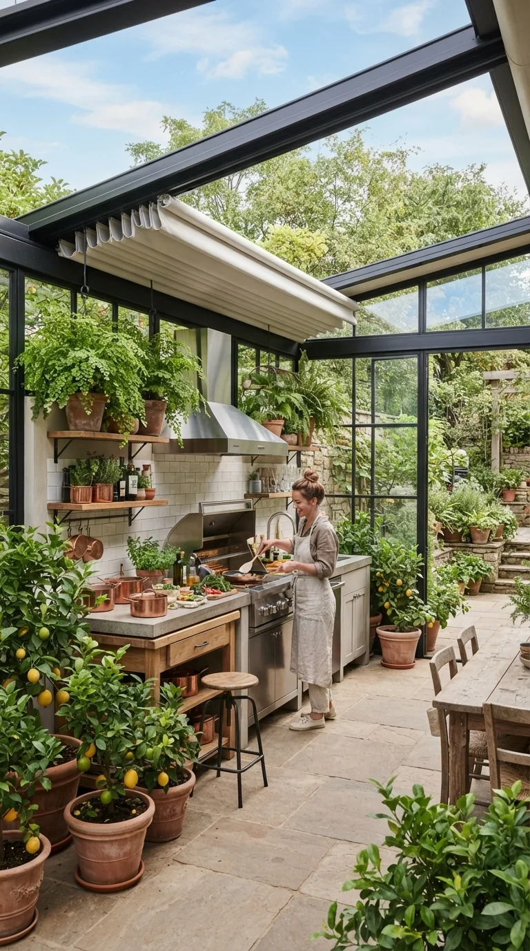 6. The Greenhouse-Inspired Pavilion