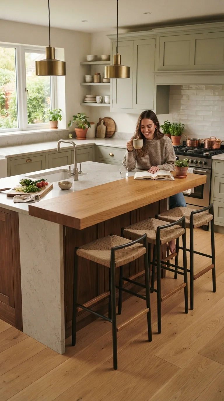 12 Best Kitchen Island Ideas 2026 You'll Love 6. The Multi-Level Dining Tier