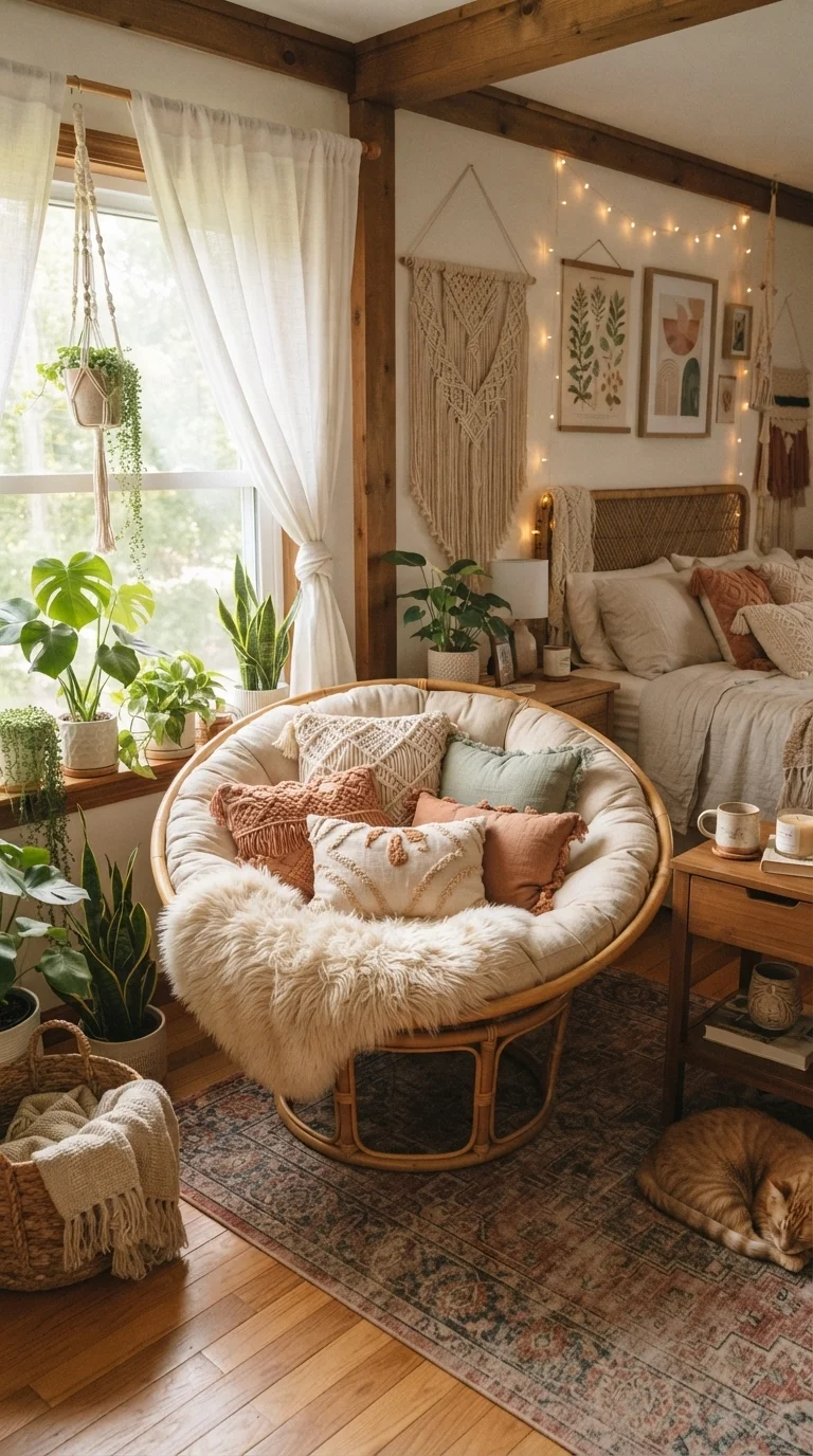 6. The Oversized Woven Papasan Chair