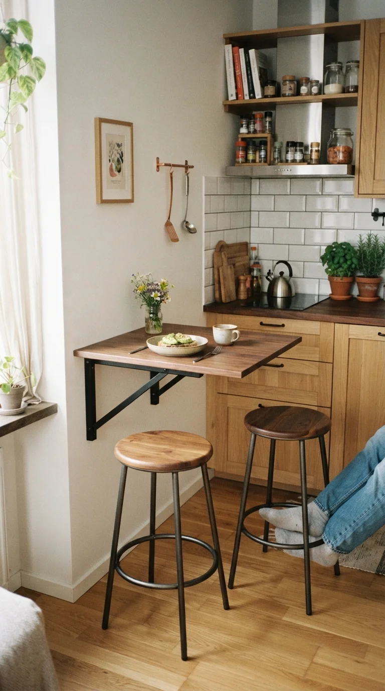 7. Multi-Functional Fold-Down Tables