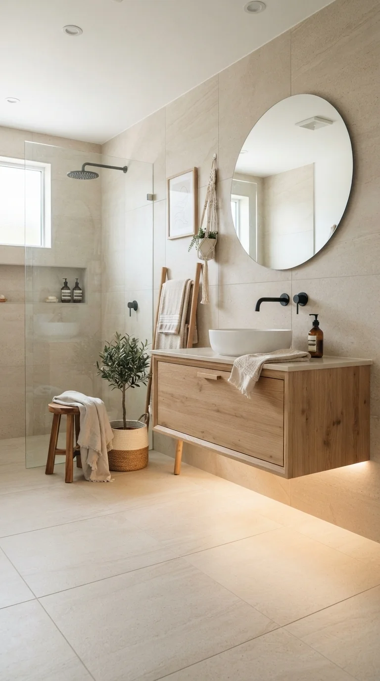 7. Sand-Tone Large Format Tiles