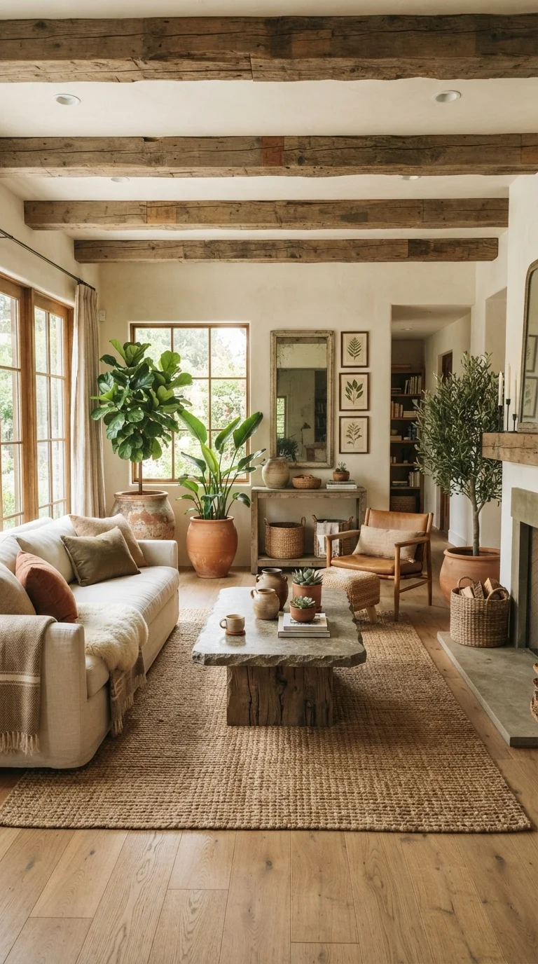 10 Classy Living Room Ideas 2026 Luxe Interior Design 7. Sustainable Earthy Textures