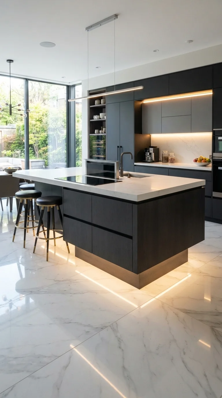 10 Kitchen Layout Ideas for 2026: Best Designs with Islands 7. The Floating Foundation Island