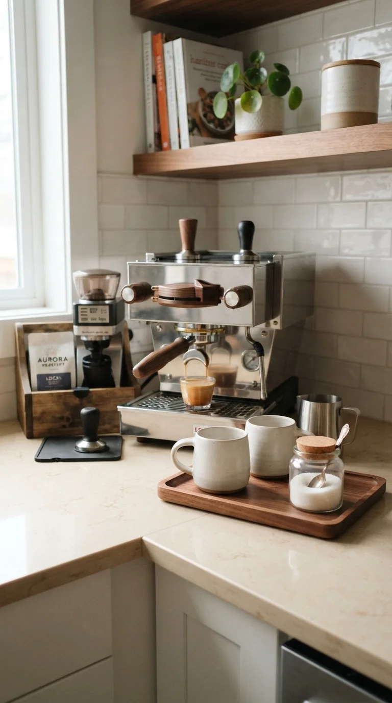 7. The Minimalist Coffee Station