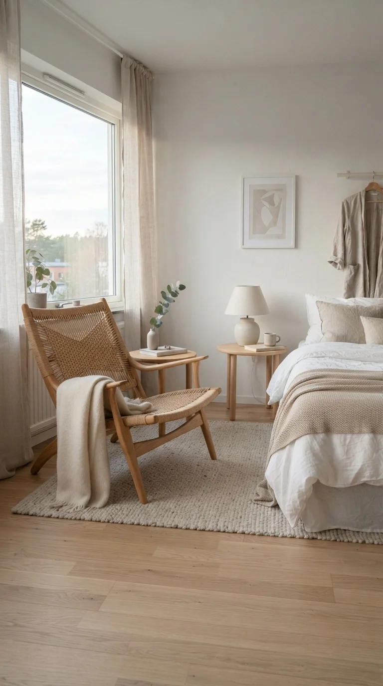7. The Sculptural Wooden Lounge Chair