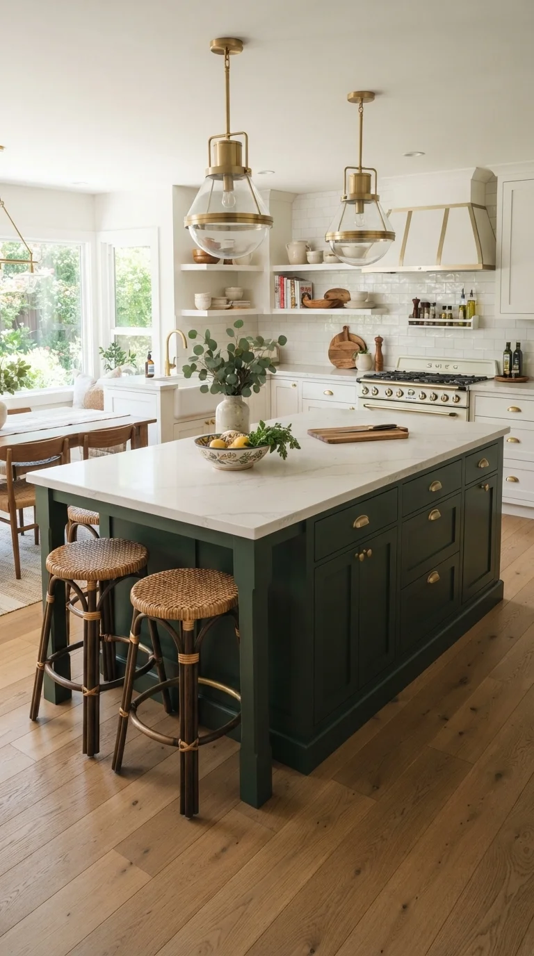 12 Best Kitchen Island Ideas 2026 You'll Love 8. Bold Color Pop Base