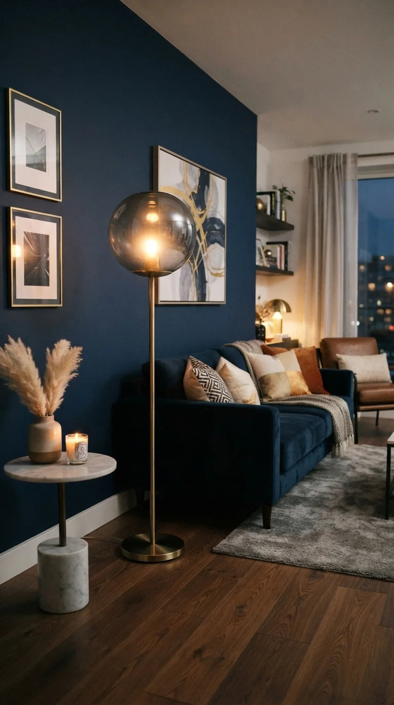 8. Glass Globe Lamps with Tinted Finishes