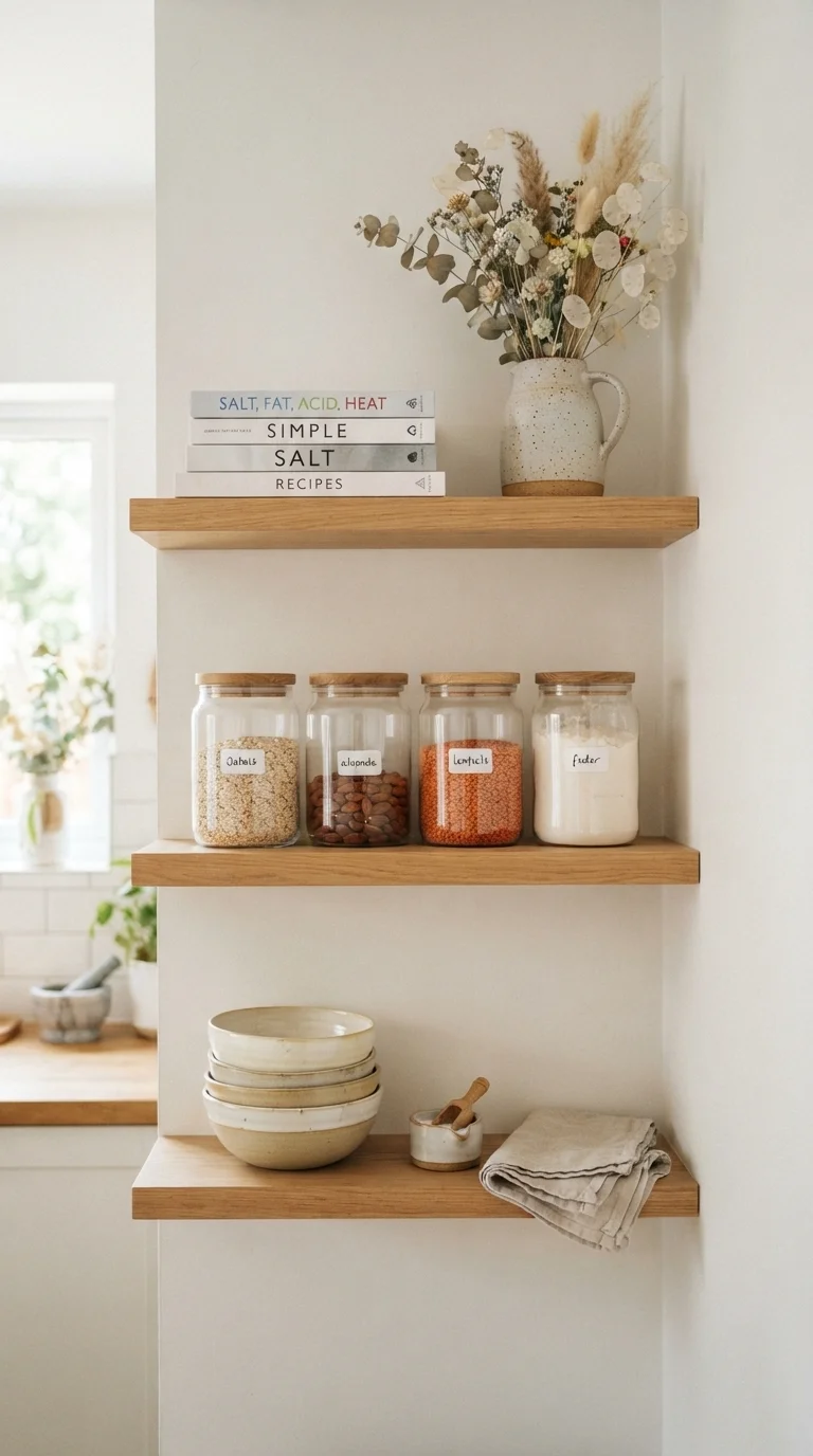 12 Luxury Kitchen Design 2026 Modern Interiors 8. Open Shelving with Curated Decor