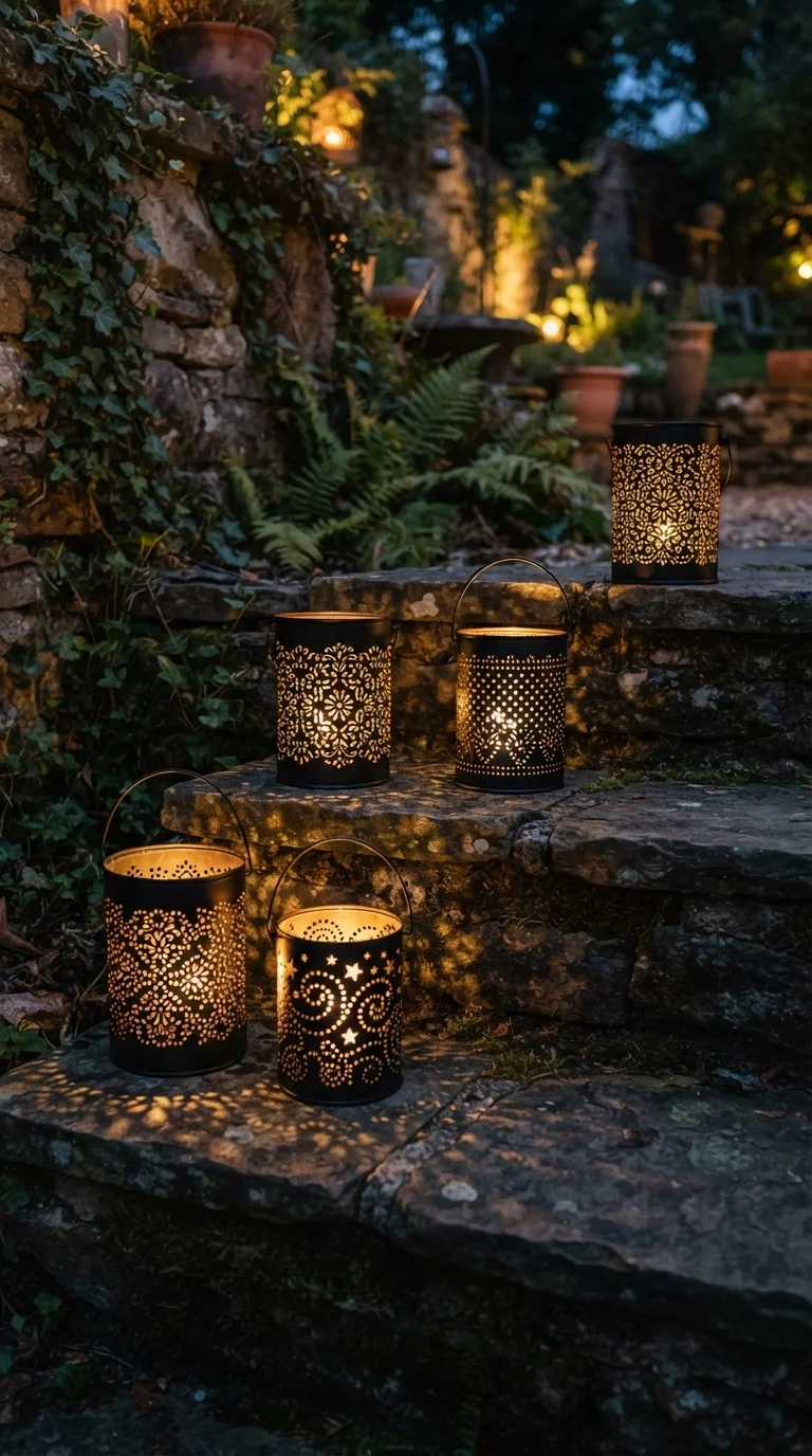 8. Vintage Tin Can Lanterns