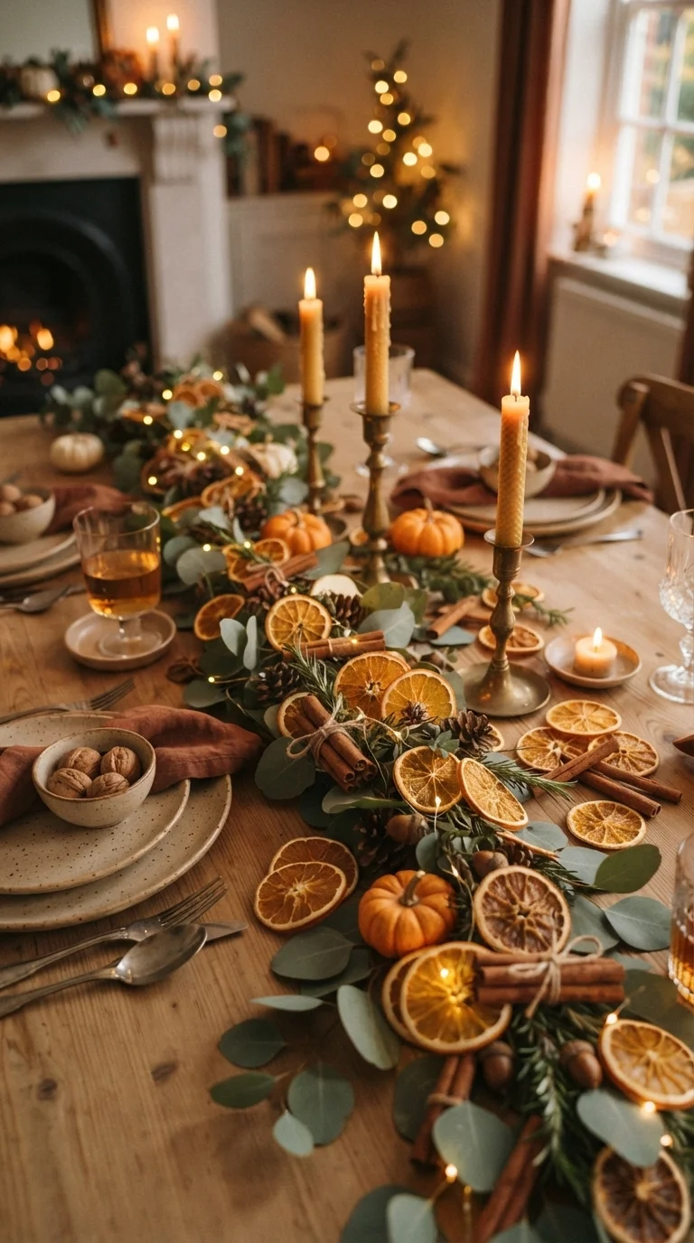 9. Dried Fruit and Cinnamon Garlands