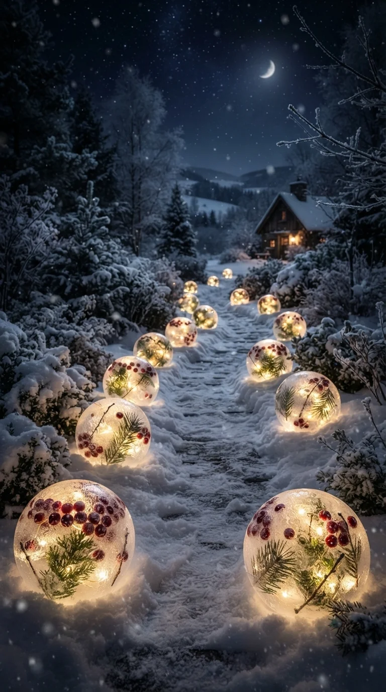 9. Floating Ice Lanterns