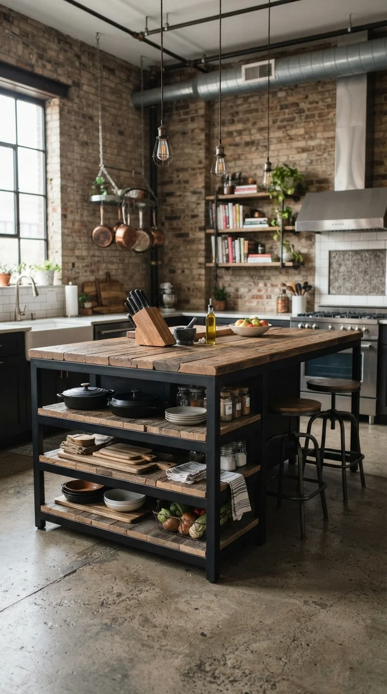 12 Best Kitchen Island Ideas 2026 You'll Love 9. Industrial Metal Accents