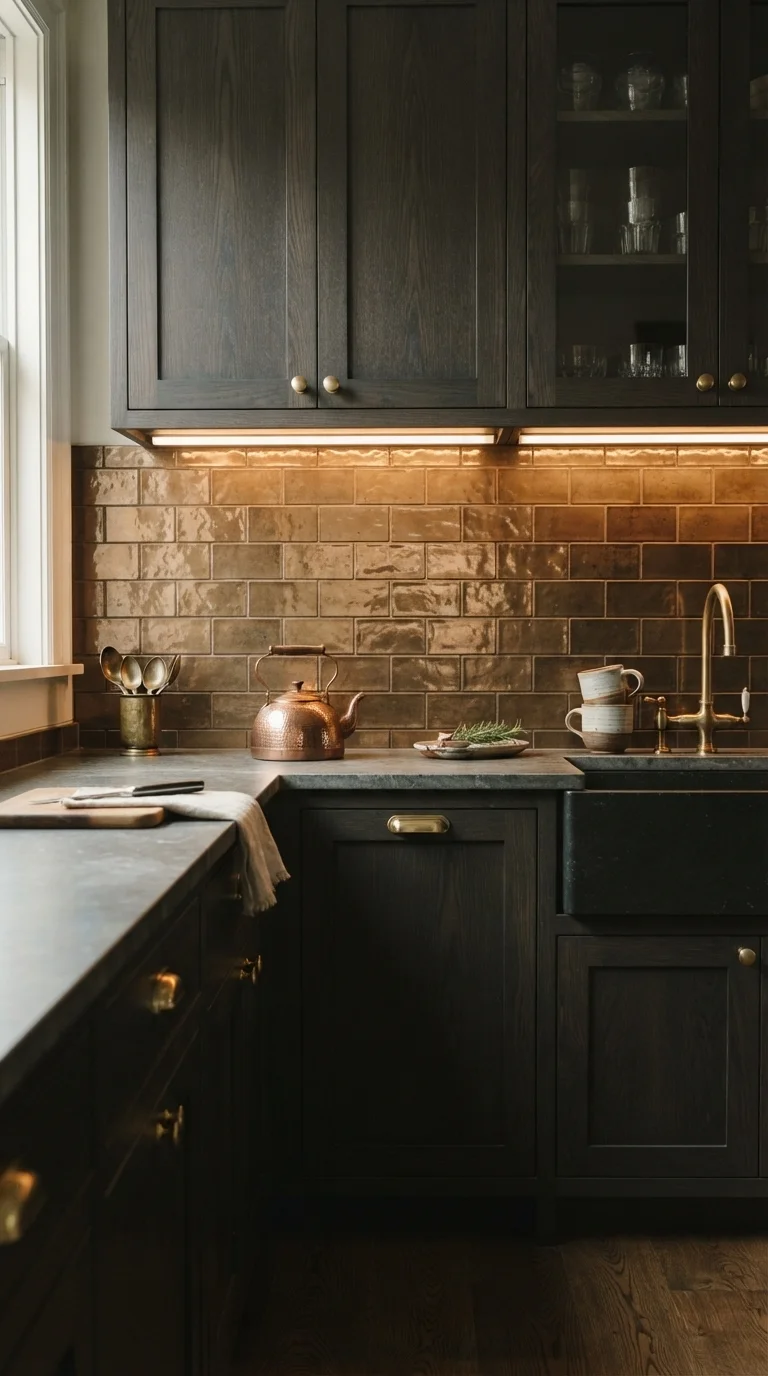 9. Metallic Backsplash Tiles for Reflection
