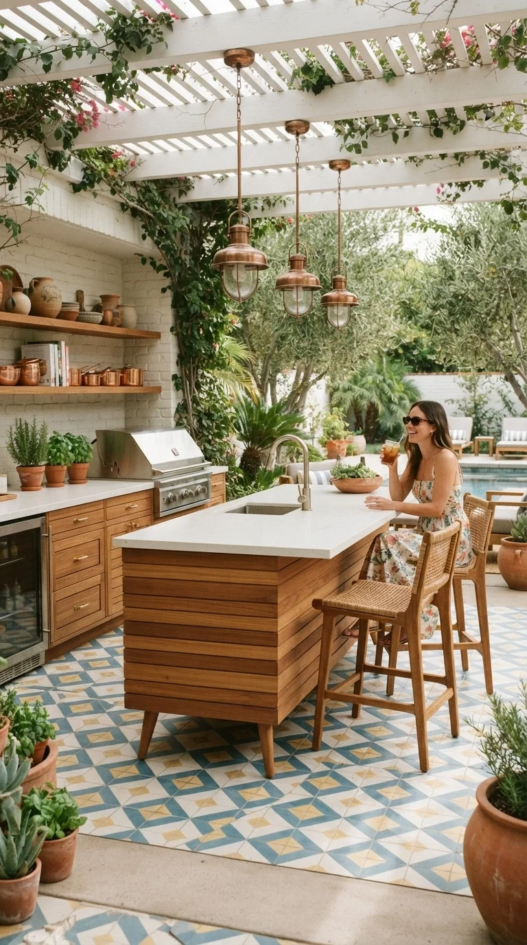 9. Mid-Century Modern Teak Oasis