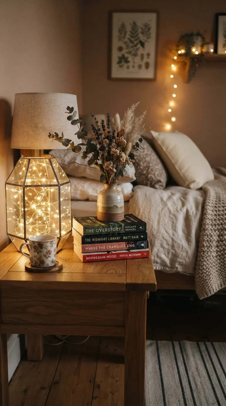 9. Nightstand Lantern Vignettes