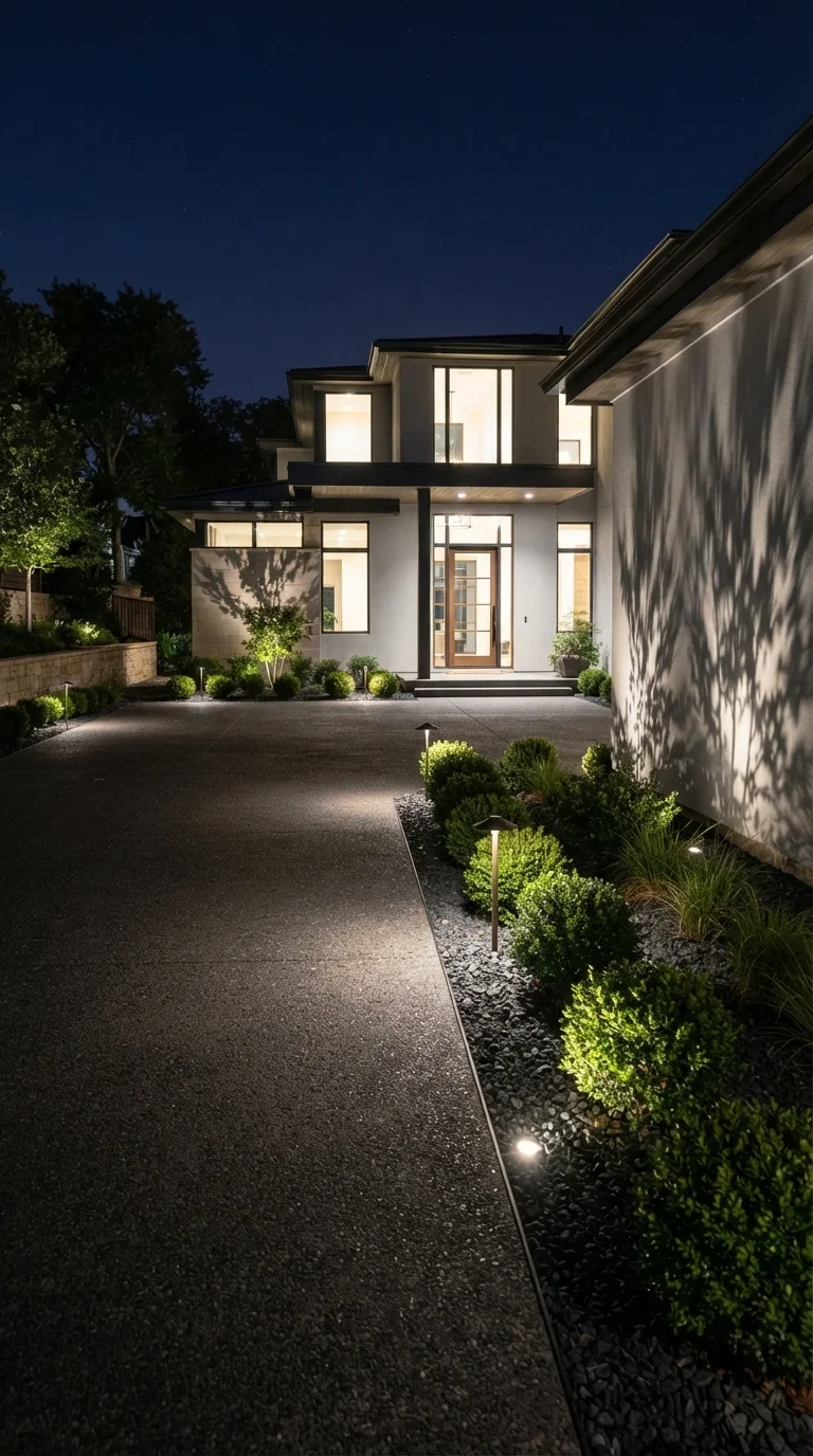 9. Sunken Pathway Uplighting