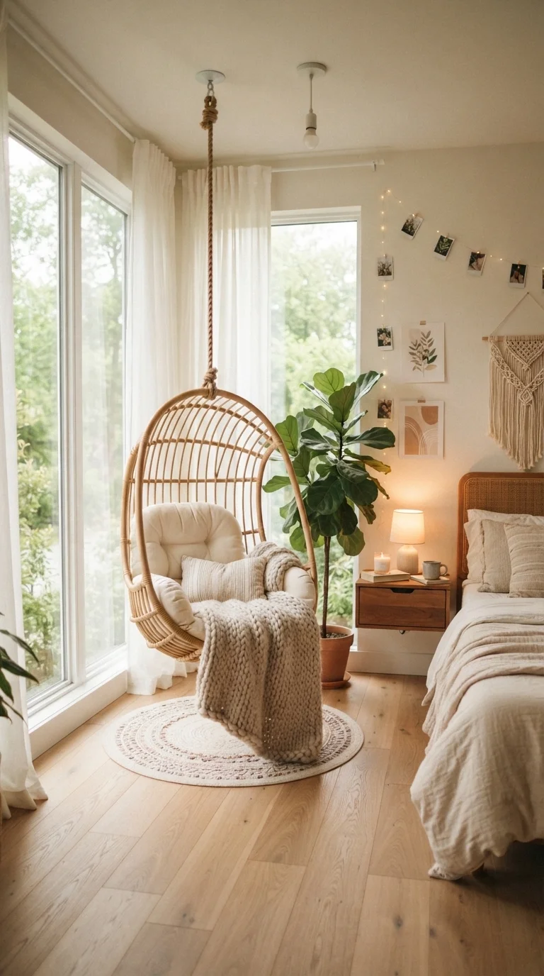 9. The Hanging Egg Chair