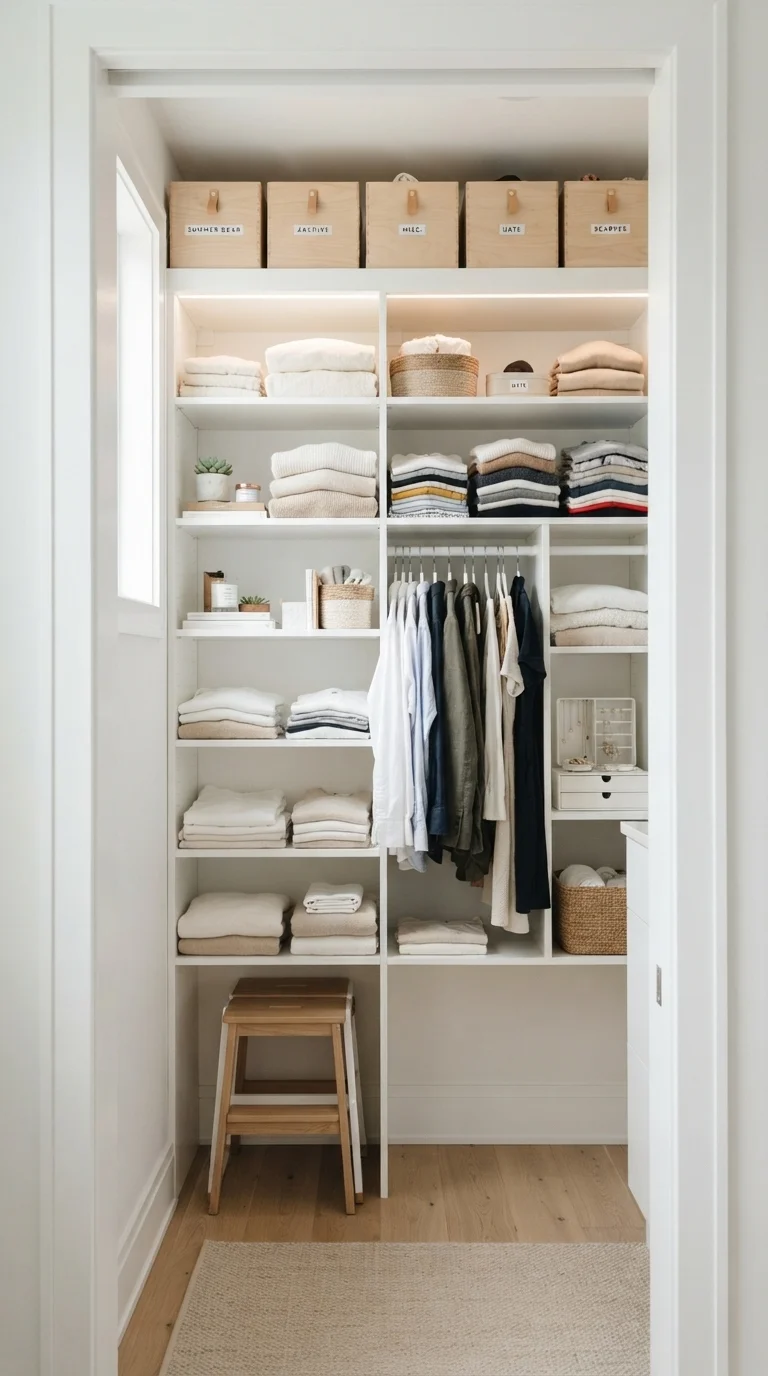 1. Floor-to-Ceiling Vertical Shelving