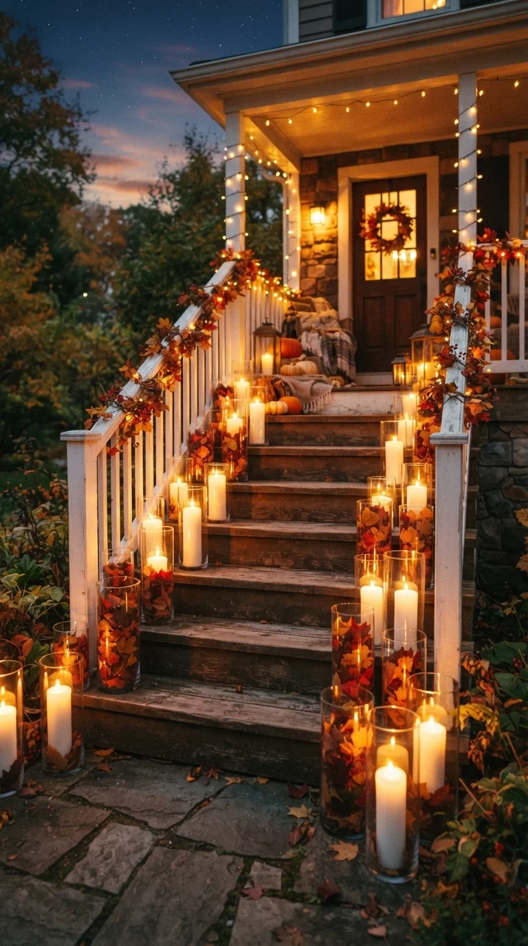 10. Floating Floating Candles in Glass Cylinders