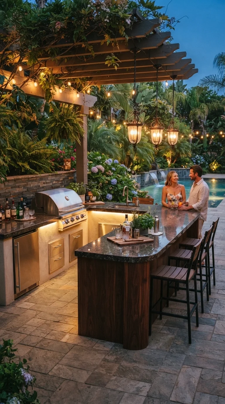 2. The L-Shaped Bar for Social Entertaining