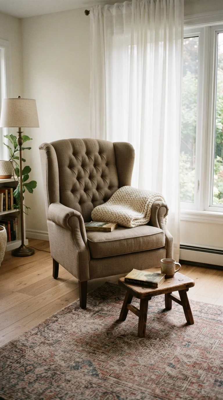 2. The Oversized Wingback for Deep Comfort