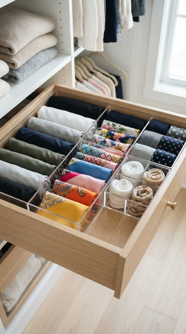 3. Modular Acrylic Drawer Dividers