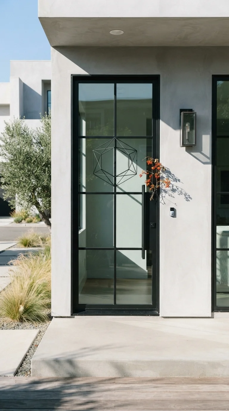 4. Minimalist Metal Geometric Accents