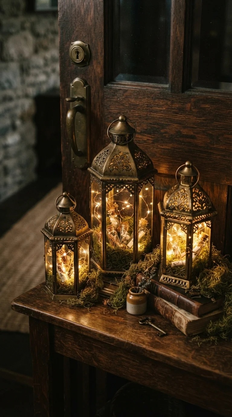 4. Vintage-Inspired Apothecary Lanterns
