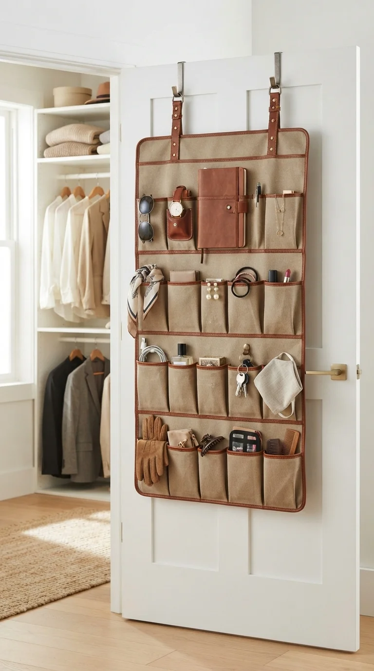 5. Door-Mounted Pocket Organizers
