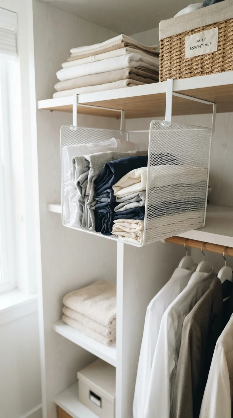 8. Under-Shelf Hanging Baskets